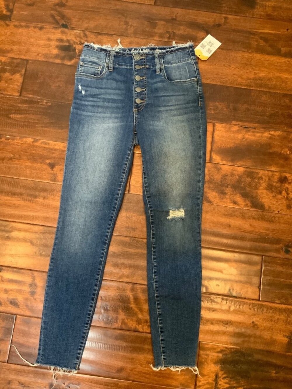 KUT From The Kloth Medium Wash Connie Ankle Skinny Blue Jeans, Size 2